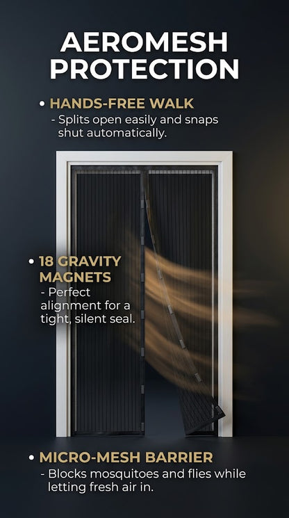 AeroMesh Magnetic Screen Door