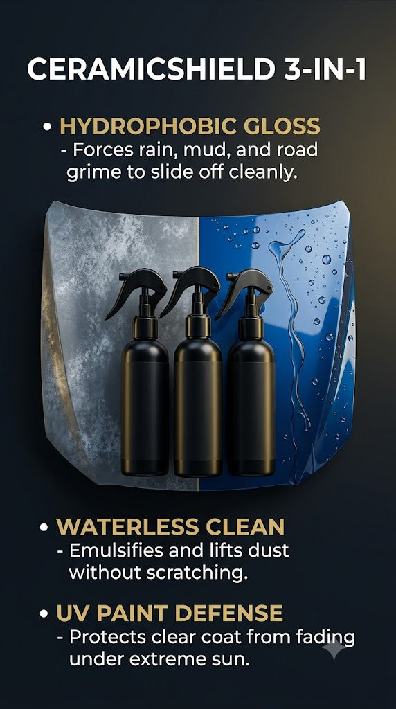 CeramicShield 3-in-1 Quick Coating Spray (Pack of 3)