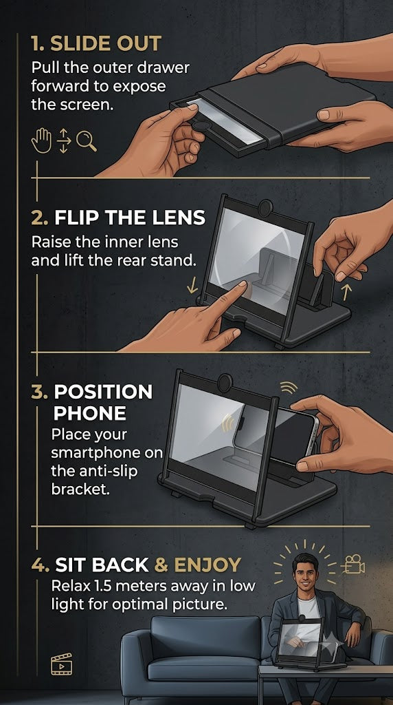 AuraView 3D Smartphone Screen Expander